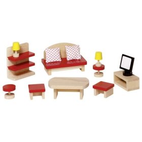 Living room furniture for dolls, Goki