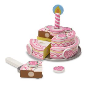 Two-tier birthday cake