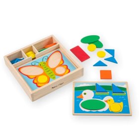 Wooden puzzle - Mosaic - colors and shapes