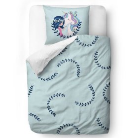 Mr. Little Fox Bed linen Girl and unicorn - blanket - 100 x 130 cm pillow: 60 x 40 cm