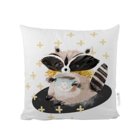 Mr. Little Fox Pillow Forest School - Raccoon, Mr. Little Fox