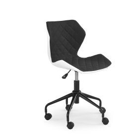 Matrix student chair - white-black, Halmar