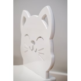 Children's table with chairs - Cat - white