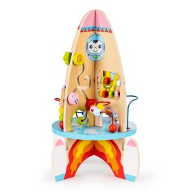 Multifunctional educational wooden rocket 8in1, EcoToys