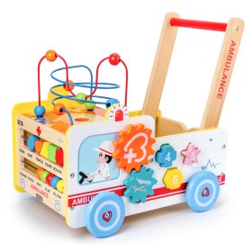 Multifunction wooden walker - Rescue service, EcoToys