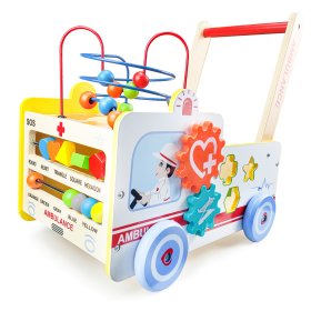 Multifunction wooden walker - Rescue service, EcoToys