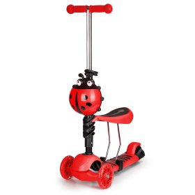 Scooter and bouncer Ladybug - red, EcoToys