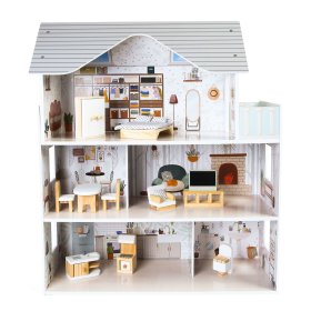 Wooden house for Emma dolls, EcoToys