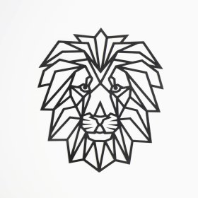 Wooden geometric painting - Lion - different colors, Elka Design
