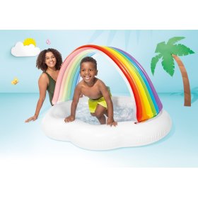 Children's inflatable pool with a rainbow roof, INTEX