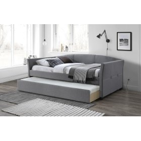 Bed with extra bed SANNA 90 x 200 cm - Grey