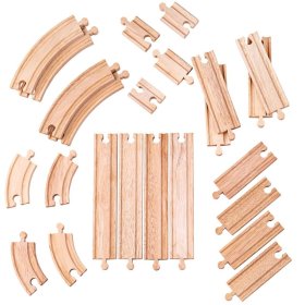 Bigjigs Rail Wooden rails set of 24 parts