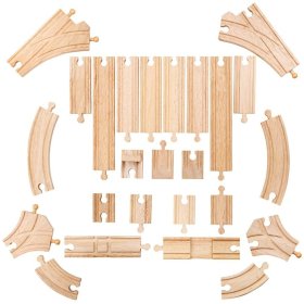 Bigjigs Rail Wooden rails set of 25 parts