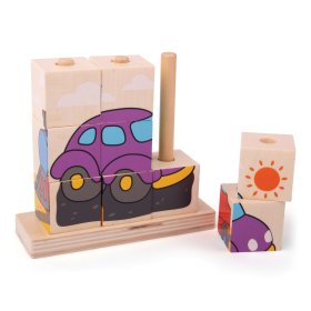 Bigjigs Baby Snap-on blocks means of transport, Bigjigs Toys