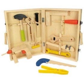 Bigjigs Toys Wooden Tool Case