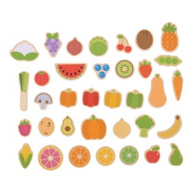 Bigjigs Toys Fruit and vegetable magnets, Bigjigs Toys