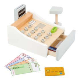 Small Foot Wooden cash register white, small foot