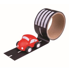 Bigjigs Toys Adhesive tape path with toy car