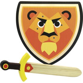 Vilac Wooden shield and sword Lion, Vilac
