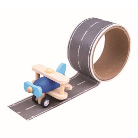 Bigjigs Toys Tape runway with airplane, Bigjigs Toys