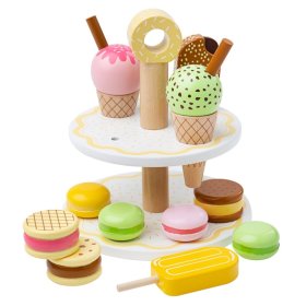 Bigjigs Toys Wooden stand with sweet treats