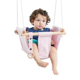 Dveděti Children's textile swing 100% cotton pink