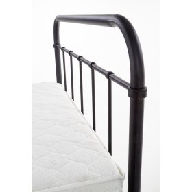 Metal bed LINDA 120x200 cm - black, Halmar