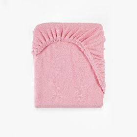 Terry sheet 120x60 cm - pink