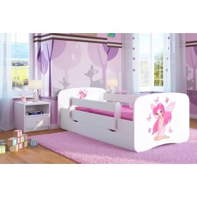 Wido Kids Unicorn Bed Toddler Wooden Frame For Mattress Size 140x70cm Junior Childrens Theme Bedroom 