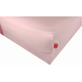 Waterproof cotton sheet - pink 160 x 70 cm