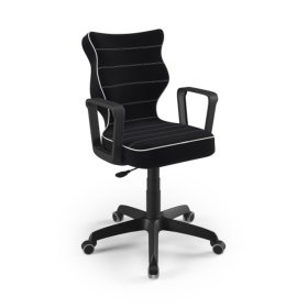 Office chair adjusted to a height of 159-188 cm - black