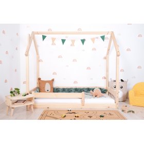 Children's Montessori bed Chimney house - lacquered