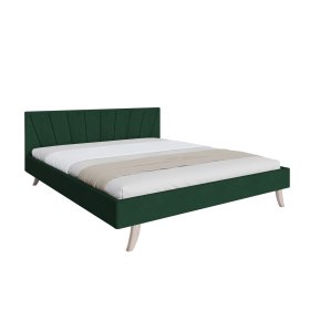 Upholstered bed HEAVEN 140 x 200 cm - Green