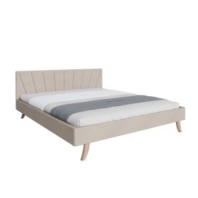 Upholstered bed HEAVEN 140 x 200 cm - Cream, FDM