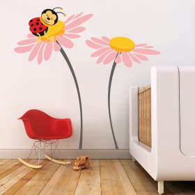 Deluxe Wall Decoration - Ladybird on Flower, Housedecor