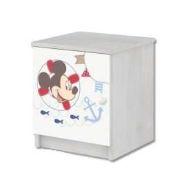 Children's bedside table Mickey Mouse - Norwegian pine decor, BabyBoo, Mickey Mouse