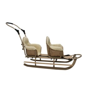 Beige sleds for twins Duo - different colors of seats, Mikrus