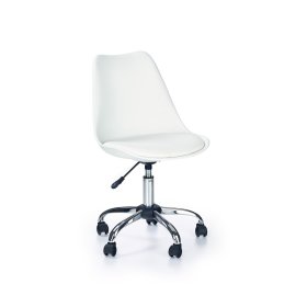 Coco Children's Office Chair - White, Halmar