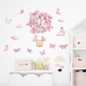 Wall stickers - Pink butterflies