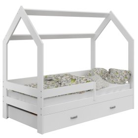 House bed Paula with a barrier 160 x 80 cm - white, Magnat