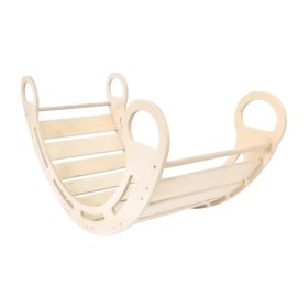 Wooden Montessori Swing Lilac - Natural, LilaBaby