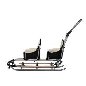 Sled for twins Duo Sport - black seat color