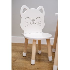 Children's chair - Cat - white, Ourbaby