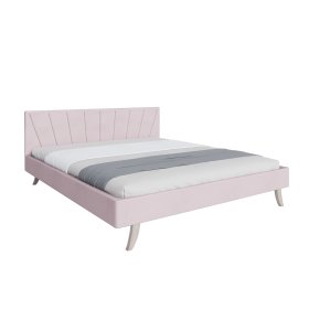 Upholstered bed HEAVEN 120 x 200 cm - Powder pink