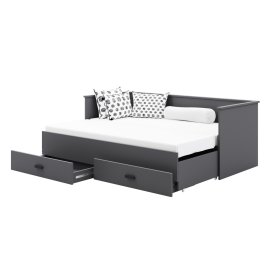 Folding bed HELIOS 200x80 cm - gray