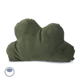 Velvet cloud pillow Savana - green, Makaszka