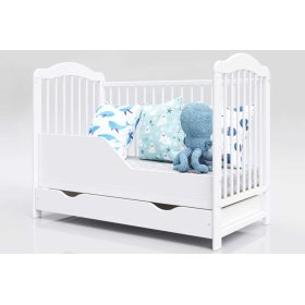 Baby cot Alek with removable partitions - white, Pietrus