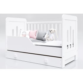 Baby cot Zuza 140x70 cm with couch side, Pietrus