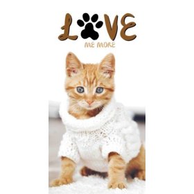 Baby towel 70x140 Kitten in a sweater, Faro