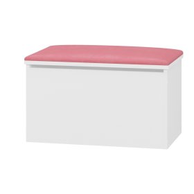 Wooden toy chest LULU - pink